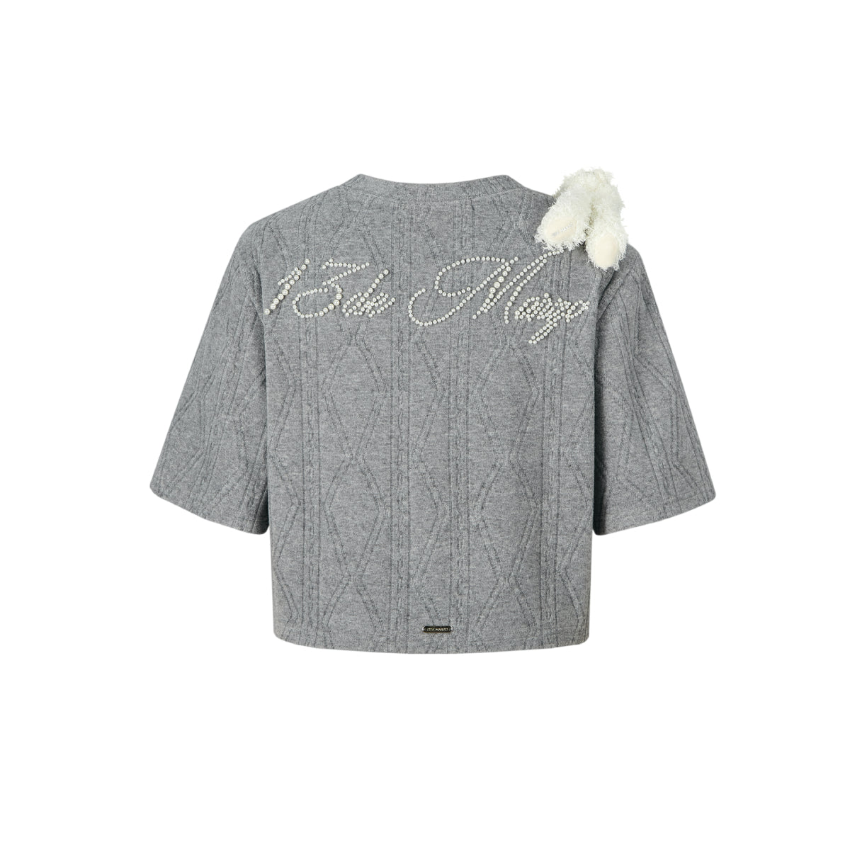 13De Marzo Doozoo Towel Pear Knit T-Shirt Grey