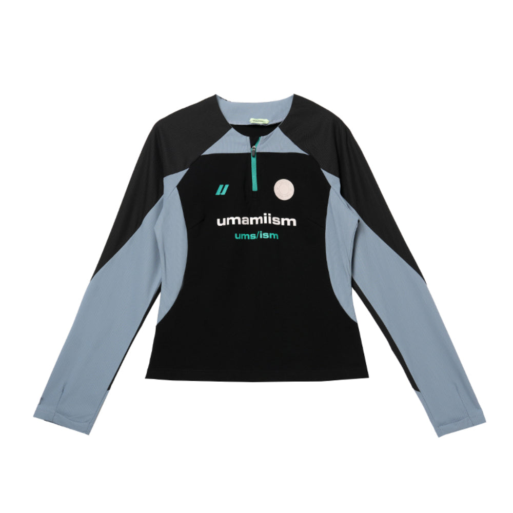 UMAMIISM Half-Zip Training Jersey Long Sleeve Women Top