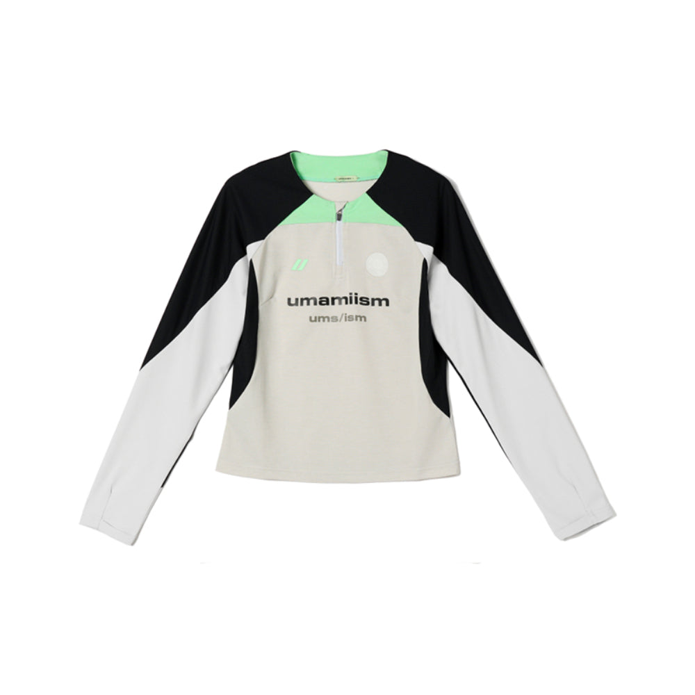 UMAMIISM Half-Zip Training Jersey Long Sleeve Women Top