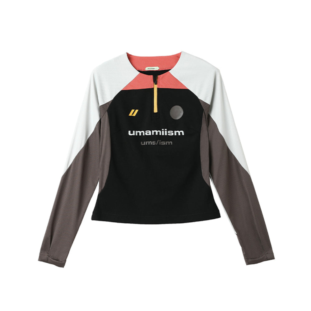 UMAMIISM Half-Zip Training Jersey Long Sleeve Women Top