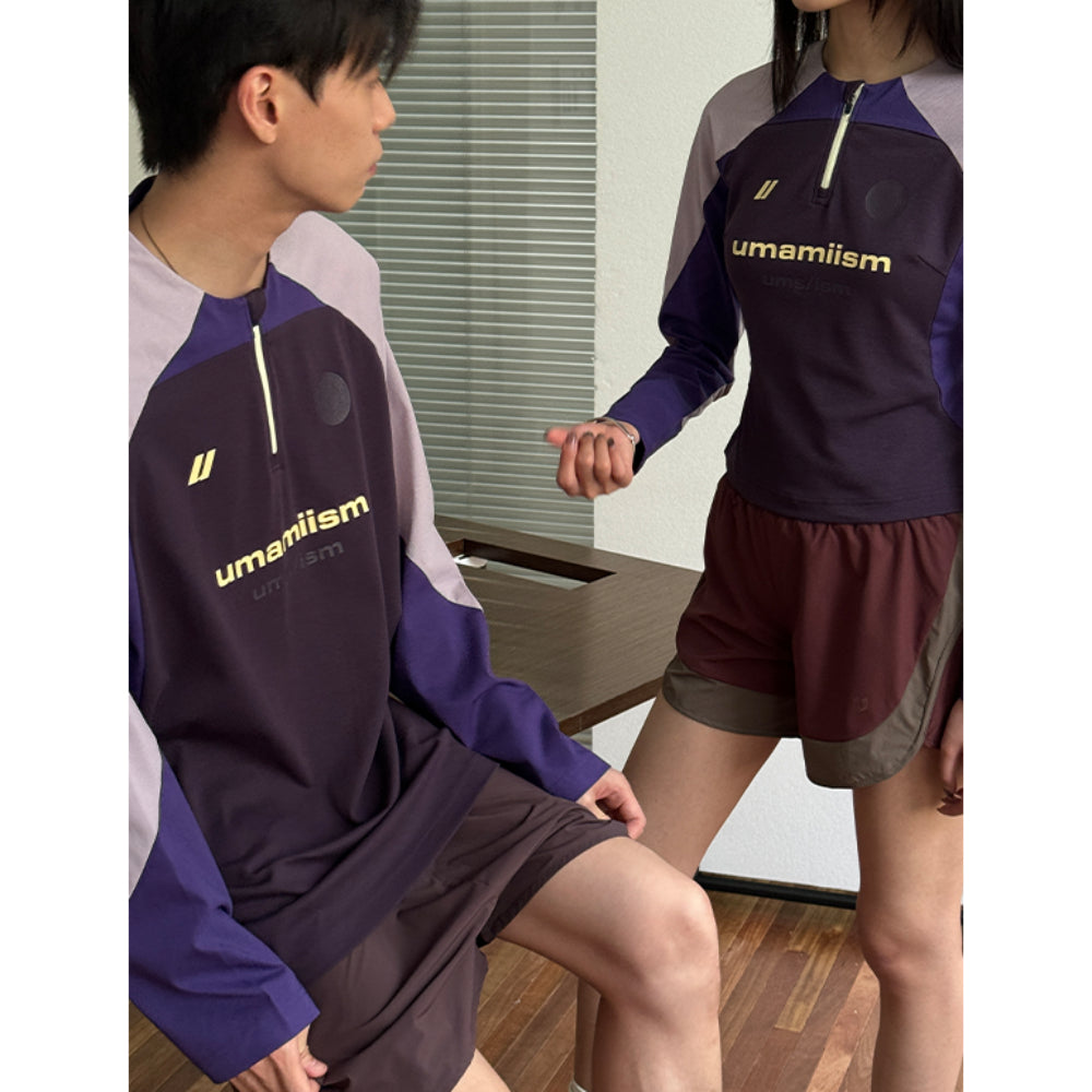 UMAMIISM Half-Zip Training Jersey Long Sleeve Women Top