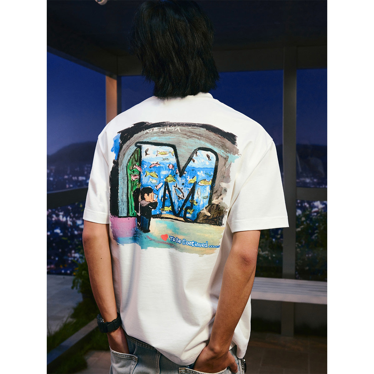 MEDM x Newmasus Aquarium Printed Logo Tee