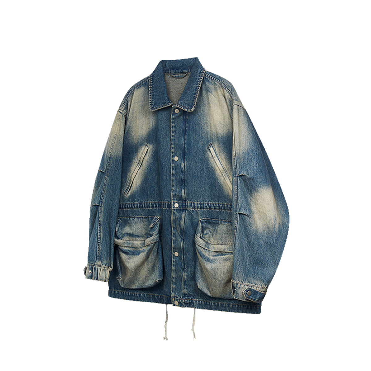 Moditec Vintage Washed Denim Pockets Jacket - Mores Studio